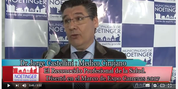 Dr Jorge Castellini en Expo Carreras Noetinger 2017